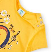 BOBOLI  236146-1146  Żółta bluzka dla dziewczynki