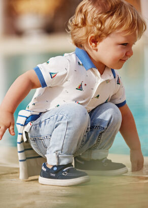 MAYORAL Spodnie soft denim dla chłopca 1518-065
