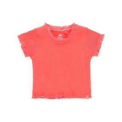 BOBOLI Dziewczęca bluzka w różowym kolorze prążek 294016-3740