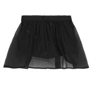 BOBOLI 728434-890 Elegancie spodenki cekinowe dla dziewczynki z narzutką czarne