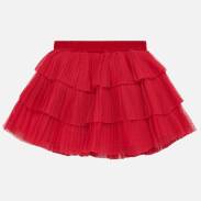 MAYORAL 2901-010 Plisowana spódniczka tiulowa dla dziewczynki czerwona