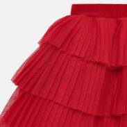 MAYORAL 2901-010 Plisowana spódniczka tiulowa dla dziewczynki czerwona