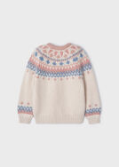 MAYORAL 4305-041 Dziewczęcy sweter żakard 