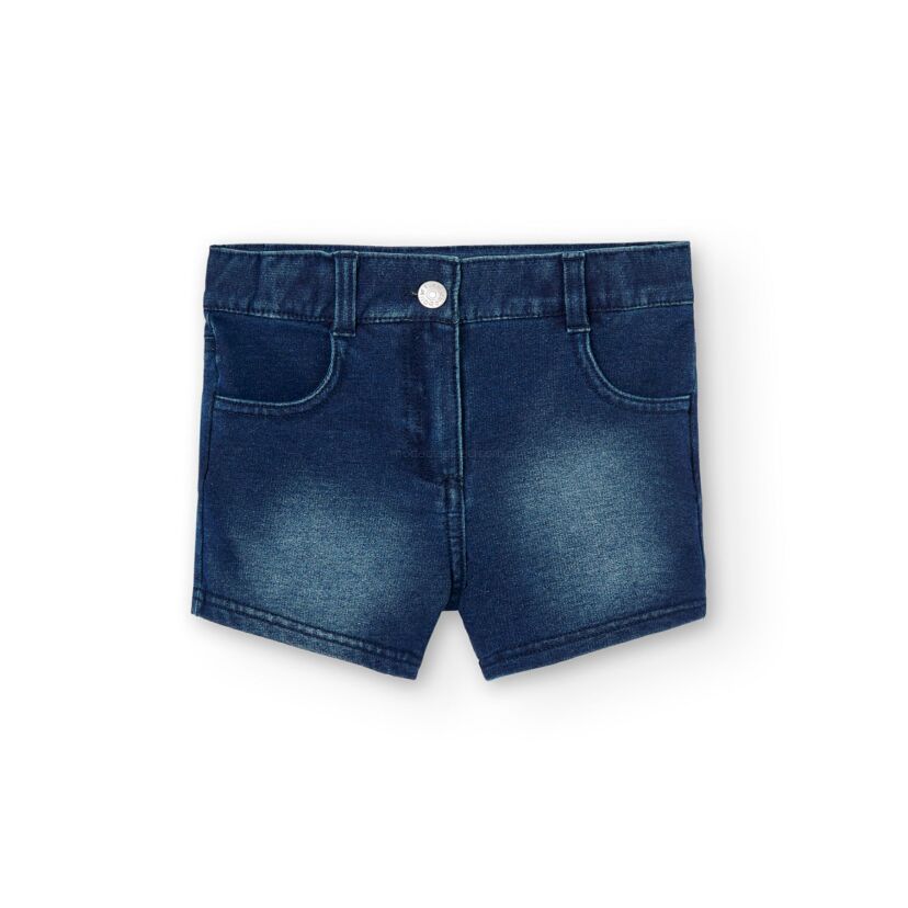 BOBOLI 490081-BLUE Krótkie spodenki dla dziewczynki 