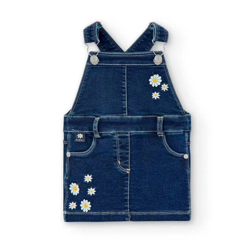 BOBOLI 236102-Blue Jeansowa spódniczka, ogrodniczka dla dziewczynki 