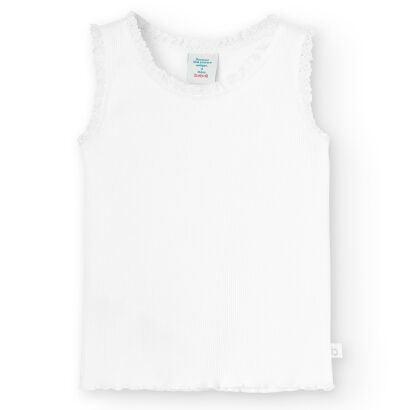BOBOLI Biała ,prążkowana bluzeczka dla dziewczynki 496010-1100
