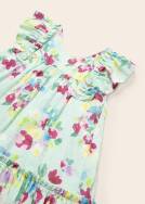 MAYORAL  1961-025 Sukienka plumeti we wzory dla dziewczynki 