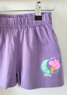 Piżamka dla dziewczynki Świnka Peppa fioletowe szorty
