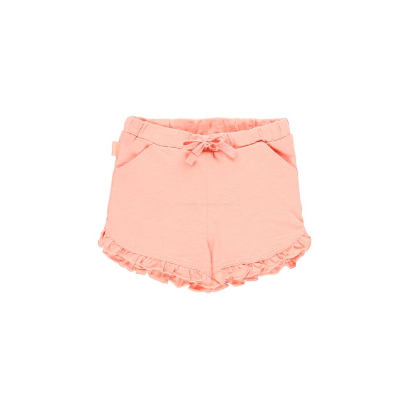 BOBOLI 294049-3742 Szorty z falbanką w brzoskwiniowym kolorze 
