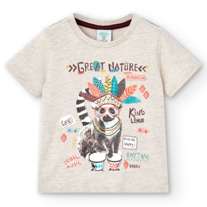 BOBOLI 326056-7402 T-shirt dla chłopca 