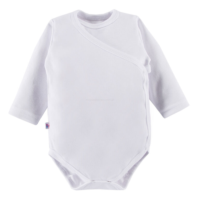 EEVI Body z długim rękawem białe unisex
