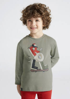 MAYORAL Koszulka dla chłopca długi rękaw "Roll" 4021-058 