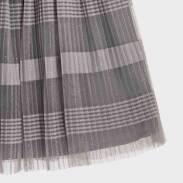 MAYORAL 7944-033 Srebrna spódnica dla dziewczyny tiulowa 