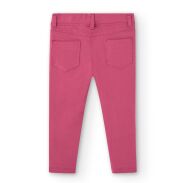 BOBOLI 296007-3789  Dziewczęce spodnie typu jegginsy w różowym kolorze 