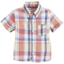 MAYORAL Koszula z krótkim rękawem dla chłopca krata 1162-035